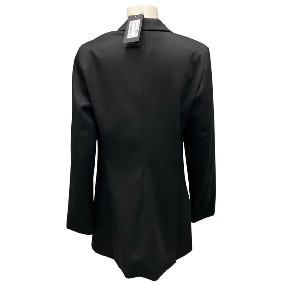 FABIANA FILIPPI BLACK WOOL TWILL BLAZER - Picture 3 of 7